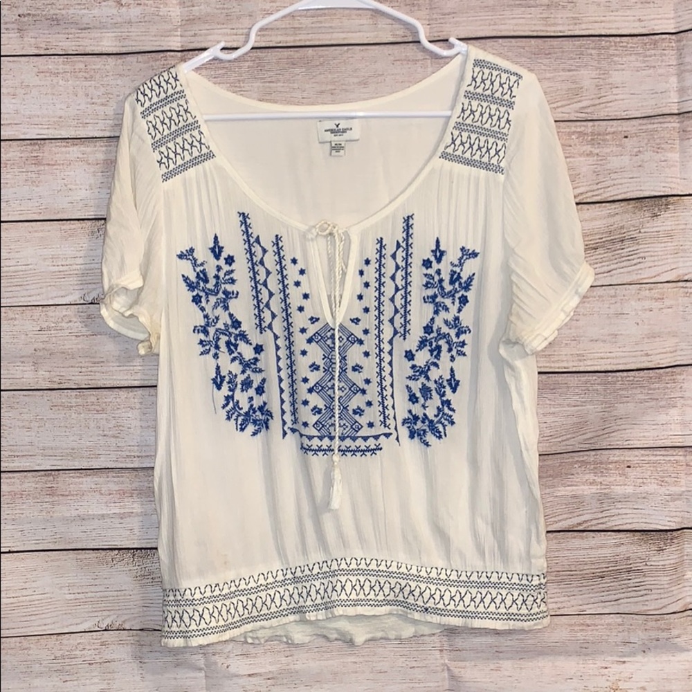 American Eagle boho blouse